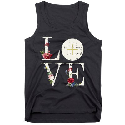 Love Eucharist First Holy Communion Christian Catholic Gift Tank Top