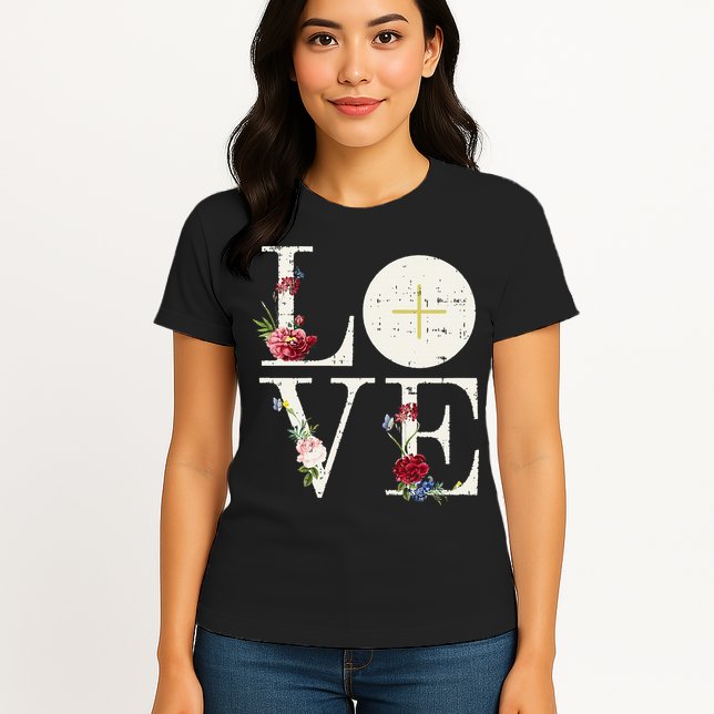 Love Eucharist First Holy Communion Christian Catholic Gift Womens T-Shirt