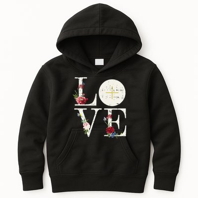 Love Eucharist First Holy Communion Christian Catholic Gift Kids Hoodie