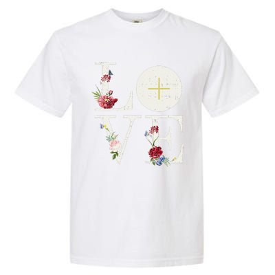 Love Eucharist First Holy Communion Christian Catholic Gift Garment-Dyed Heavyweight T-Shirt