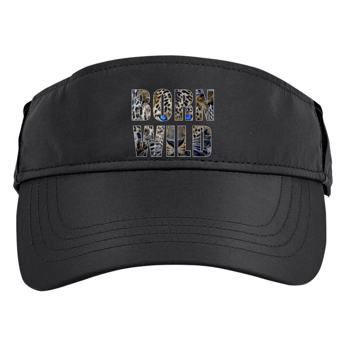 Leopard Eyes Face Born Wild Iger Lion Animal Print Cat Adult Drive Performance Visor