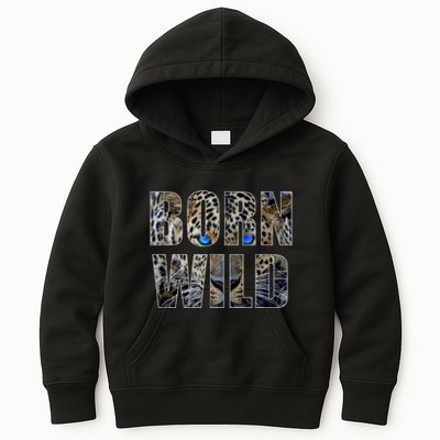 Leopard Eyes Face Born Wild Iger Lion Animal Print Cat Kids Hoodie