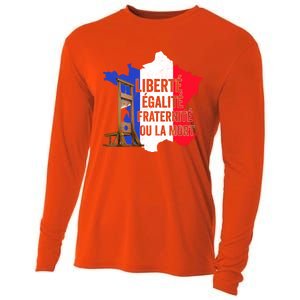 Liberty Equality Fraternity Bastille Day French Revolution Meaningful Gift Cooling Performance Long Sleeve Crew