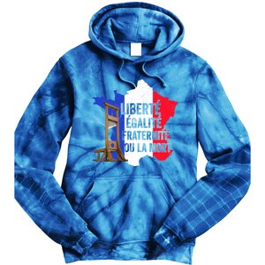 Liberty Equality Fraternity Bastille Day French Revolution Meaningful Gift Tie Dye Hoodie