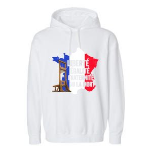 Liberty Equality Fraternity Bastille Day French Revolution Meaningful Gift Garment-Dyed Fleece Hoodie