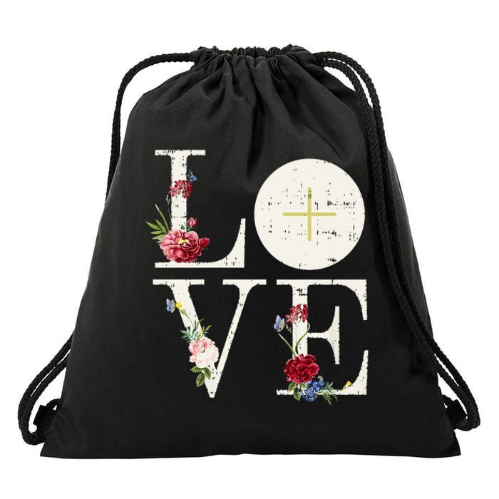 Love Eucharist First Holy Communion Christian Catholic Gift Drawstring Bag