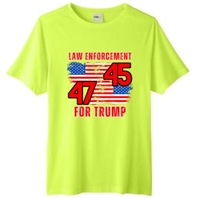 Law Enforcement For Trump 45 47 Trump 2024 Trump President Tall Fusion ChromaSoft Performance T-Shirt