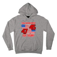 Law Enforcement For Trump 45 47 Trump 2024 Trump President Hoodie