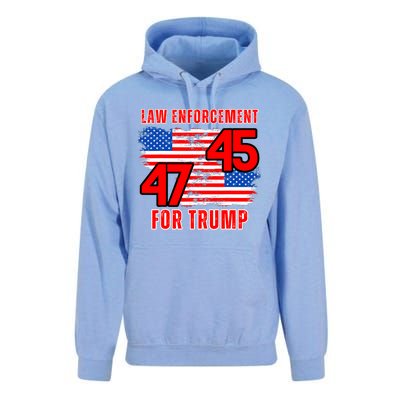 Law Enforcement For Trump 45 47 Trump 2024 Trump President Unisex Surf Hoodie