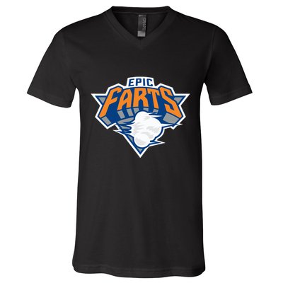 Lebatardaf Epic Farts V-Neck T-Shirt