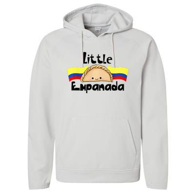 Little Empanada Funny Colombian Baby Shower Colombia Food Performance Fleece Hoodie