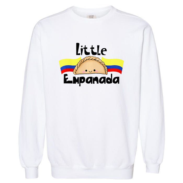 Little Empanada Funny Colombian Baby Shower Colombia Food Garment-Dyed Sweatshirt