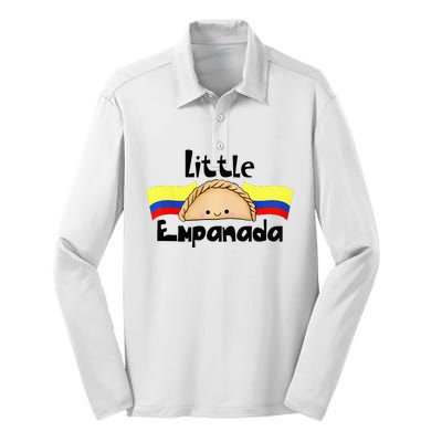 Little Empanada Funny Colombian Baby Shower Colombia Food Silk Touch Performance Long Sleeve Polo