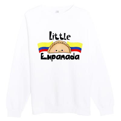 Little Empanada Funny Colombian Baby Shower Colombia Food Premium Crewneck Sweatshirt