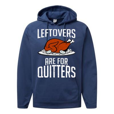 Leftovers Are For Quitters Performance Fleece Hoodie