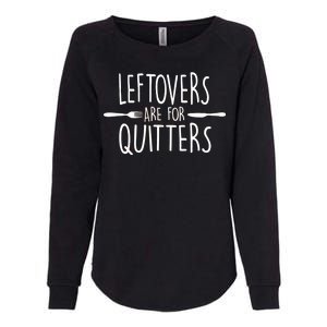 Leftovers Are Fore Quitters Womens California Wash Sweatshirt