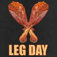 Leg Day Funny Thanksgiving Turkey Adult Drive Performance Visor