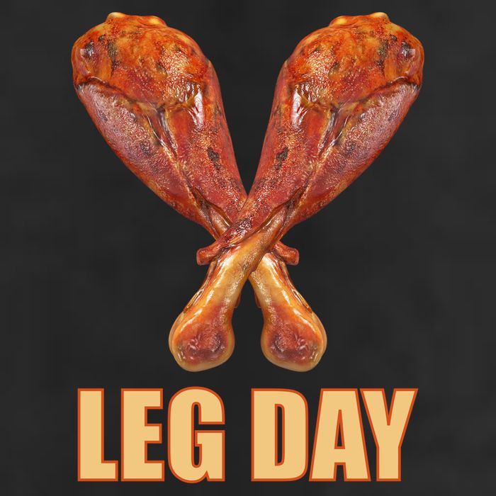Leg Day Funny Thanksgiving Turkey Adult Drive Performance Visor