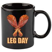 Leg Day Funny Thanksgiving Turkey 11oz C Handle Ceramic Mug