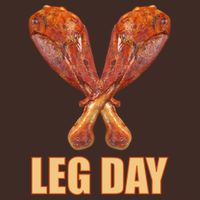 Leg Day Funny Thanksgiving Turkey Cooling Performance Crew T-Shirt