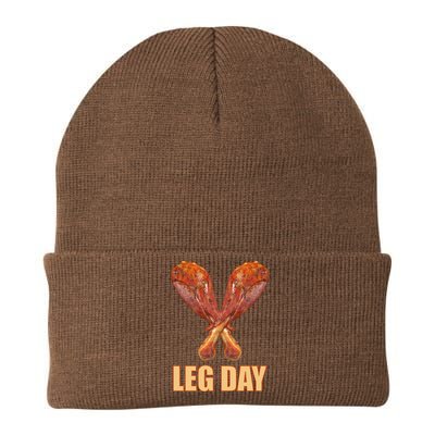 Leg Day Funny Thanksgiving Turkey Knit Cap Winter Beanie