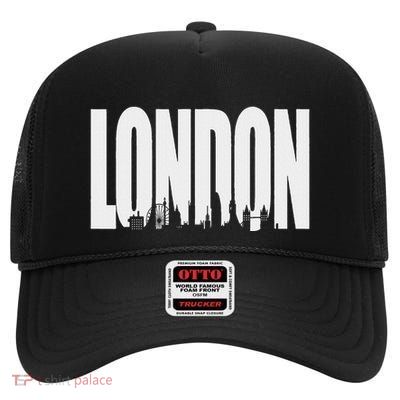 London England Gift For Everyone From Great Britain High Crown Mesh Back Trucker Hat