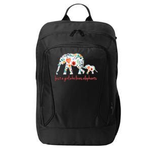 Loves Elephants Gift Great Gift City Backpack