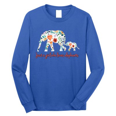 Loves Elephants Gift Great Gift Long Sleeve Shirt