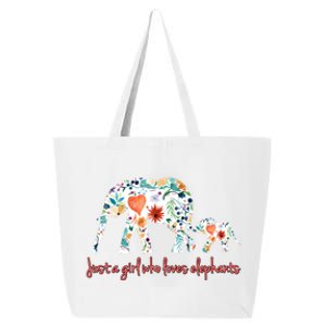 Loves Elephants Gift Great Gift 25L Jumbo Tote