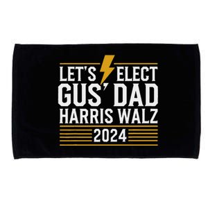 Lets Elect Gus Dad For Harris Walz 2024 Microfiber Hand Towel