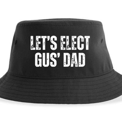 Lets Elect Gus Dad Harris Walz 2024 Election Sustainable Bucket Hat