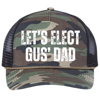 Lets Elect Gus Dad Harris Walz 2024 Election Retro Rope Trucker Hat Cap