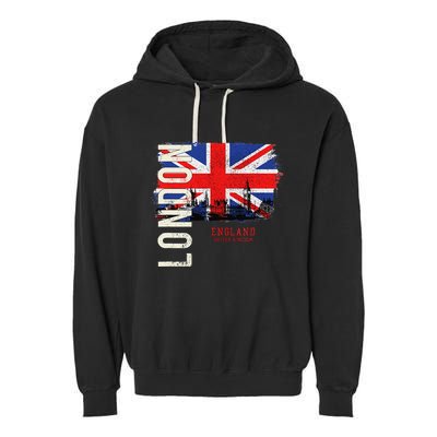 London England Great Britain Europe Garment-Dyed Fleece Hoodie