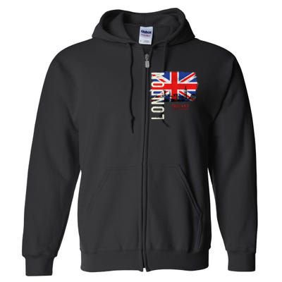 London England Great Britain Europe Full Zip Hoodie