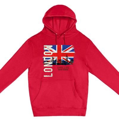 London England Great Britain Europe Premium Pullover Hoodie