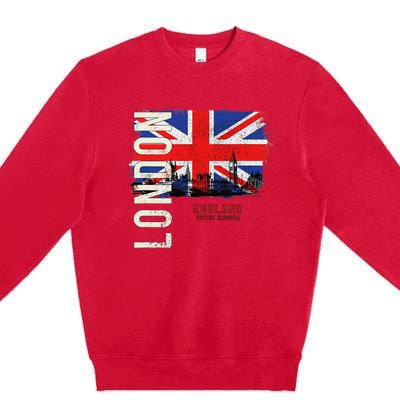 London England Great Britain Europe Premium Crewneck Sweatshirt