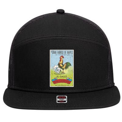 Loteria El Gallo Don Clete Tarot Card Poster Gift 7 Panel Mesh Trucker Snapback Hat