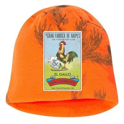 Loteria El Gallo Don Clete Tarot Card Poster Gift Kati - Camo Knit Beanie