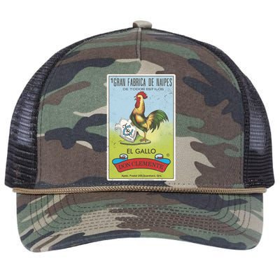 Loteria El Gallo Don Clete Tarot Card Poster Gift Retro Rope Trucker Hat Cap