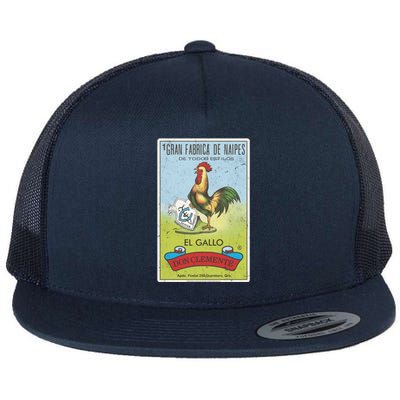 Loteria El Gallo Don Clete Tarot Card Poster Gift Flat Bill Trucker Hat