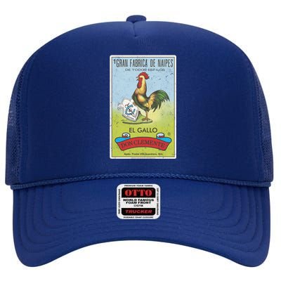 Loteria El Gallo Don Clete Tarot Card Poster Gift High Crown Mesh Back Trucker Hat