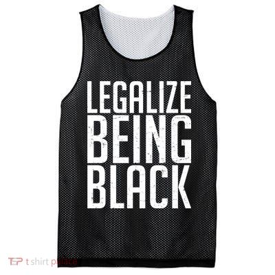 Legalize Being Black BLM Black Lives Matter Mesh Reversible Basketball Jersey Tank