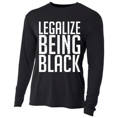 Legalize Being Black BLM Black Lives Matter Cooling Performance Long Sleeve Crew
