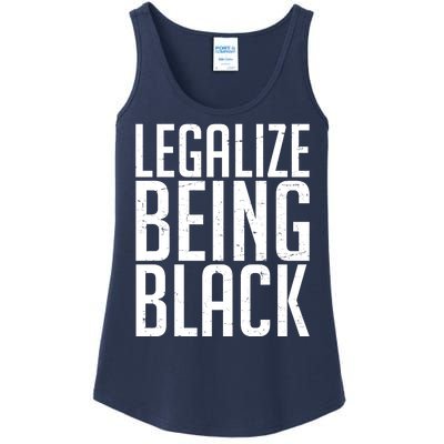 Legalize Being Black BLM Black Lives Matter Ladies Essential Tank