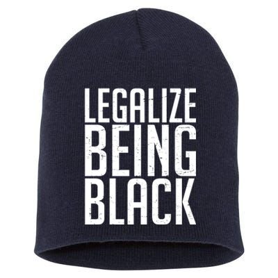 Legalize Being Black BLM Black Lives Matter Short Acrylic Beanie