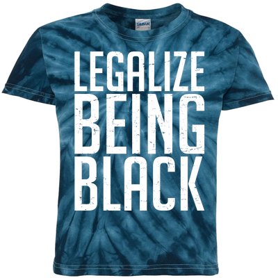 Legalize Being Black BLM Black Lives Matter Kids Tie-Dye T-Shirt