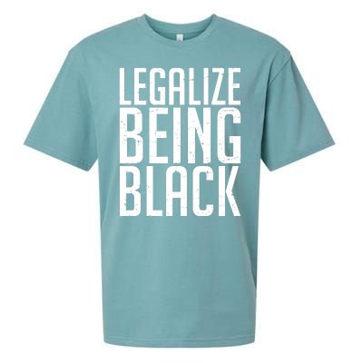 Legalize Being Black BLM Black Lives Matter Sueded Cloud Jersey T-Shirt