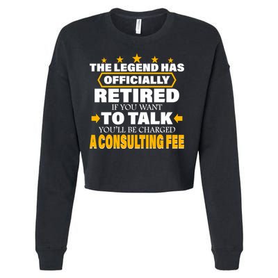 Legend Has Retired Be Charged A Consulting Fee Cropped Pullover Crew