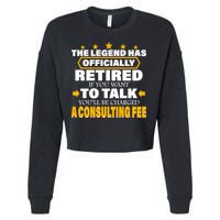Legend Has Retired Be Charged A Consulting Fee Cropped Pullover Crew