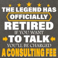 Legend Has Retired Be Charged A Consulting Fee Cotton Canvas Backpack